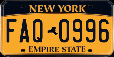 NY license plate FAQ0996