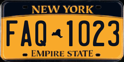 NY license plate FAQ1023
