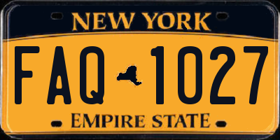 NY license plate FAQ1027