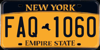 NY license plate FAQ1060