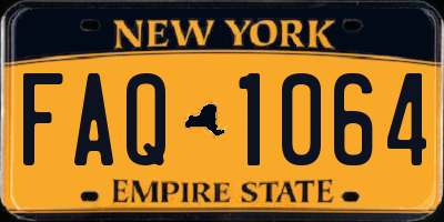 NY license plate FAQ1064