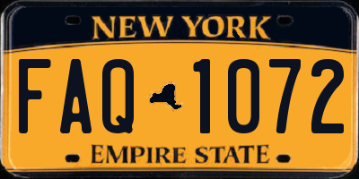 NY license plate FAQ1072