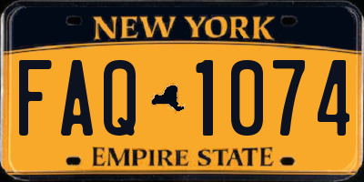 NY license plate FAQ1074