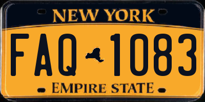 NY license plate FAQ1083