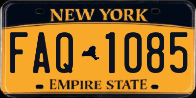 NY license plate FAQ1085
