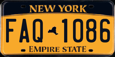 NY license plate FAQ1086
