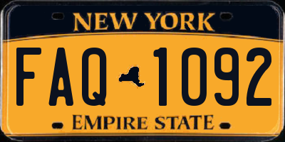 NY license plate FAQ1092