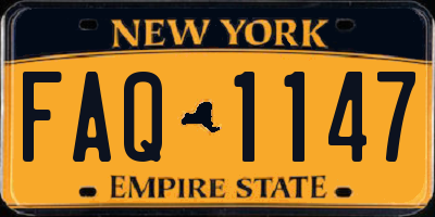 NY license plate FAQ1147