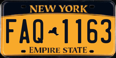 NY license plate FAQ1163