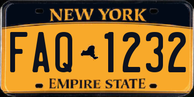 NY license plate FAQ1232