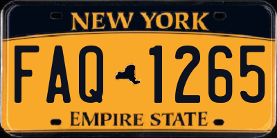 NY license plate FAQ1265