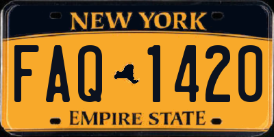 NY license plate FAQ1420