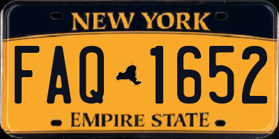 NY license plate FAQ1652