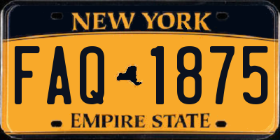 NY license plate FAQ1875