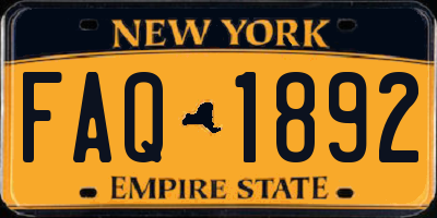 NY license plate FAQ1892