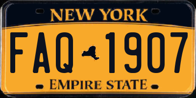 NY license plate FAQ1907