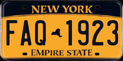 NY license plate FAQ1923