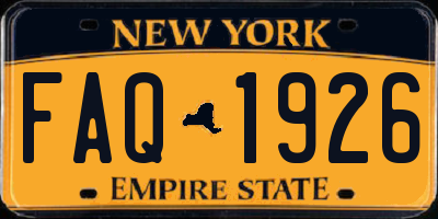 NY license plate FAQ1926