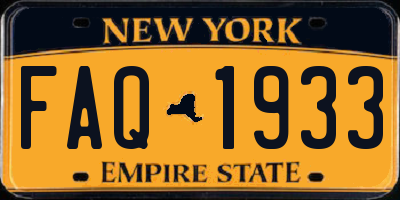 NY license plate FAQ1933