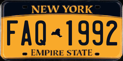 NY license plate FAQ1992