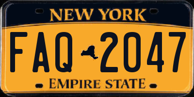 NY license plate FAQ2047