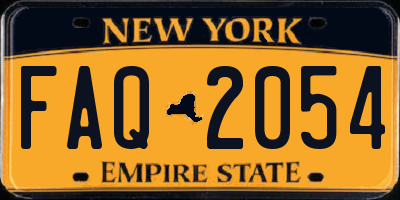 NY license plate FAQ2054