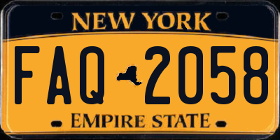 NY license plate FAQ2058