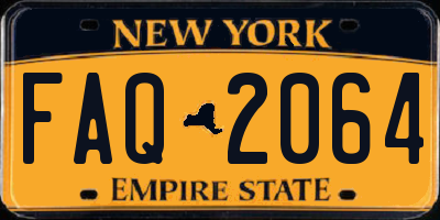 NY license plate FAQ2064