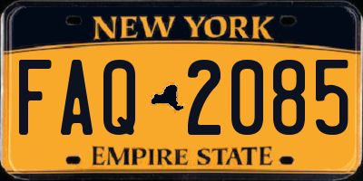 NY license plate FAQ2085