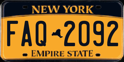 NY license plate FAQ2092