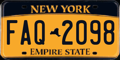 NY license plate FAQ2098