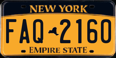 NY license plate FAQ2160