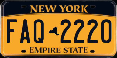 NY license plate FAQ2220