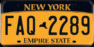 NY license plate FAQ2289