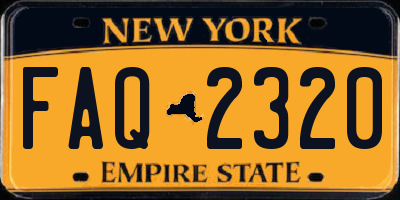 NY license plate FAQ2320