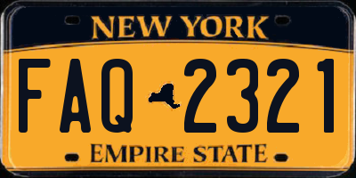 NY license plate FAQ2321