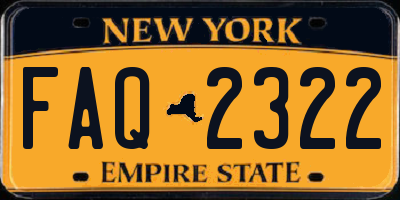 NY license plate FAQ2322