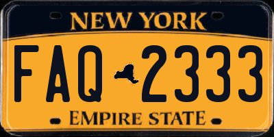 NY license plate FAQ2333