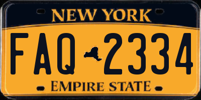 NY license plate FAQ2334