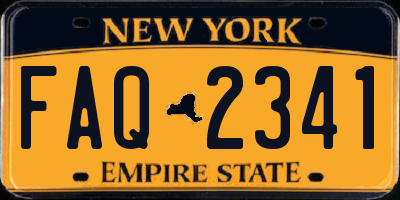 NY license plate FAQ2341