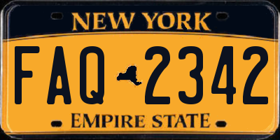NY license plate FAQ2342