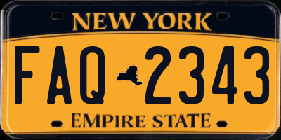 NY license plate FAQ2343