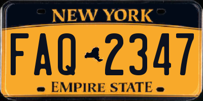 NY license plate FAQ2347