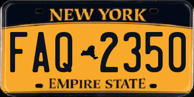 NY license plate FAQ2350