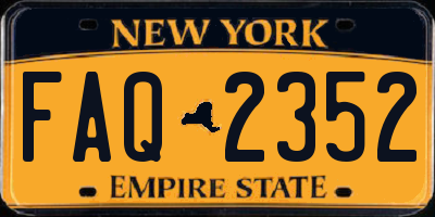 NY license plate FAQ2352