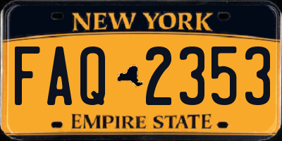 NY license plate FAQ2353