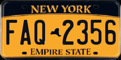 NY license plate FAQ2356