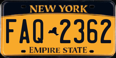 NY license plate FAQ2362