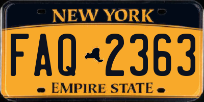 NY license plate FAQ2363