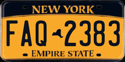 NY license plate FAQ2383